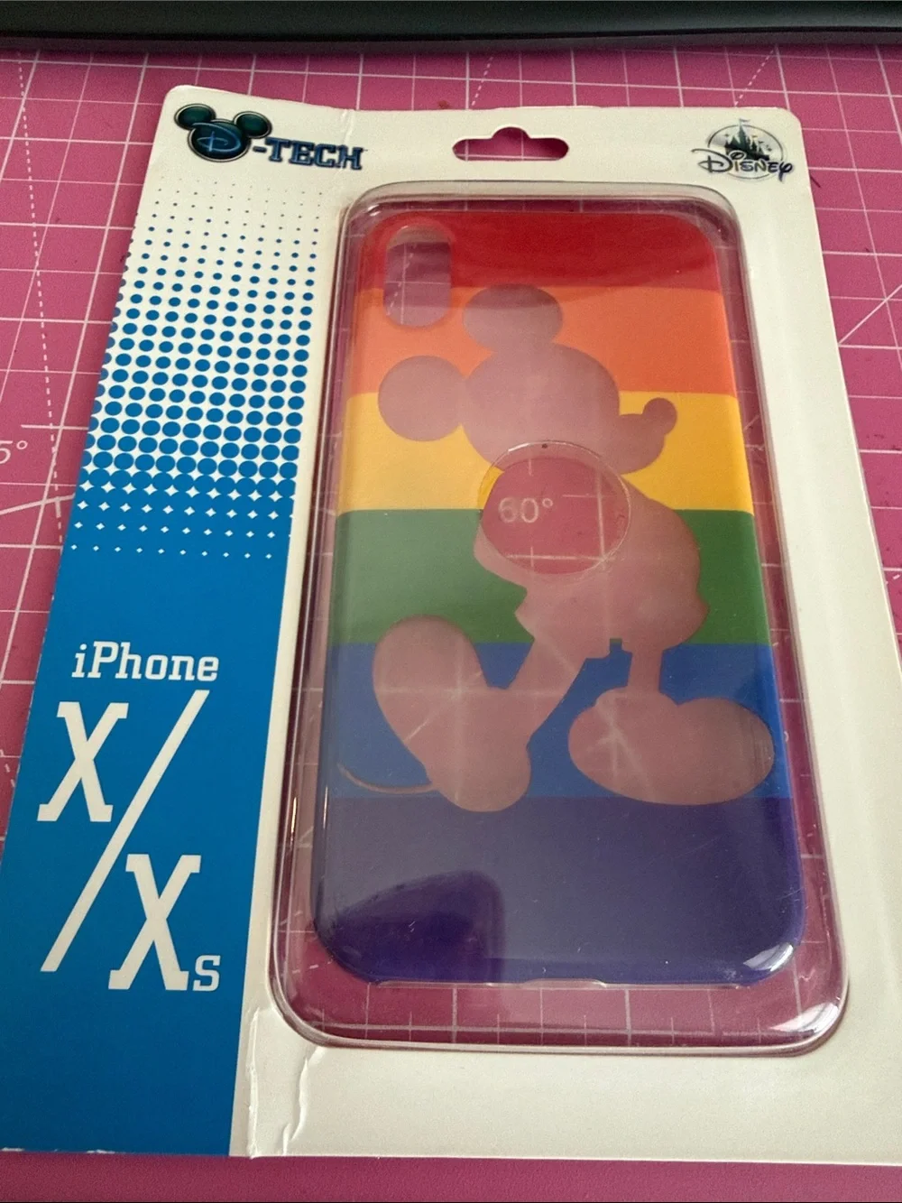 Rainbow Mickey Silicone Case for iPhone X/XS - Multi-Color